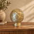 Handcrafted Moroccan Brass Table Lamp – Pierced Metal Globe Light