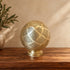 Handcrafted Moroccan Brass Table Lamp – Pierced Metal Globe Light