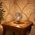 Handcrafted Moroccan Brass Table Lamp – Pierced Metal Globe Light