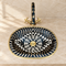 Handcrafted Moroccan Brass Wall-Mounted Basin Stand with Decorative Faucet