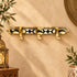 Handcrafted Moroccan Brass Wall Hook Rack with Geometric Inlay