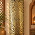 Handcrafted Moroccan Brass Wall Sconce – Decorative Pierced Metal Wall Light