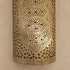 Handcrafted Moroccan Brass Wall Sconce – Pierced Decorative Metal Light