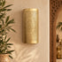 Handcrafted Moroccan Brass Wall Sconce – Pierced Metal Decorative Wall Light