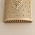 Handcrafted Moroccan Brass Wall Sconce – Pierced Metal Decorative Wall Light