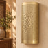 Handcrafted Moroccan Brass Wall Sconce – Pierced Metal Decorative Wall Light