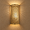 Handcrafted Moroccan Brass Wall Sconce – Pierced Metal Wall Light