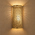 Handcrafted Moroccan Brass Wall Sconce – Pierced Metal Wall Light