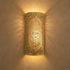Handcrafted Moroccan Brass Wall Sconce – Pierced Metal Wall Light