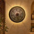 Handcrafted Moroccan Round Brass Wall Light – Decorative Pierced Wall Sconce