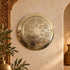 Handcrafted Moroccan Round Brass Wall Light – Decorative Pierced Wall Sconce