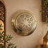 Handcrafted Moroccan Round Brass Wall Light – Decorative Pierced Wall Sconce