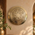 Handcrafted Moroccan Round Brass Wall Light – Decorative Pierced Wall Sconce