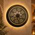 Handcrafted Moroccan Round Brass Wall Light – Decorative Pierced Wall Sconce