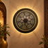 Handcrafted Moroccan Round Brass Wall Light – Decorative Pierced Wall Sconce