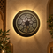 Handcrafted Moroccan Round Brass Wall Light – Decorative Pierced Wall Sconce