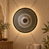 Handcrafted Moroccan Round Brass Wall Light – Pierced Metal Sconce, Decorative Ambient Wall Lamp