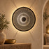 Handcrafted Moroccan Round Brass Wall Light – Pierced Metal Sconce, Decorative Ambient Wall Lamp