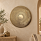 Handcrafted Moroccan Round Brass Wall Light – Pierced Metal Sconce, Decorative Ambient Wall Lamp