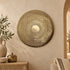 Handcrafted Moroccan Round Brass Wall Light – Pierced Metal Sconce, Decorative Ambient Wall Lamp