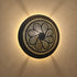 Handcrafted Moroccan Round Brass Wall Light – Pierced Metal Sconce with Decorative Shadow Effect