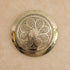 Handcrafted Moroccan Round Brass Wall Light – Pierced Metal Sconce with Decorative Shadow Effect