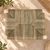 Handcrafted Moroccan Wooden Bench with Natural Woven Seagrass Seat – Rustic Boho Entryway Accent Bench