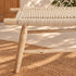 Handcrafted Moroccan Woven Rope Bench with Natural Wooden Frame – Rustic Boho Entryway & Bedroom Seat
