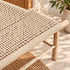 Handcrafted Moroccan Woven Rope Bench with Natural Wooden Frame – Rustic Boho Entryway & Bedroom Seat