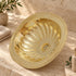 Handcrafted Petal-Embossed Solid Brass Oval Sink with Drain