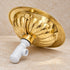 Handcrafted Petal-Embossed Solid Brass Oval Sink with Drain