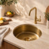 Handcrafted Round Solid Brass Sink – Moroccan Artisan Basin