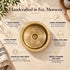 Handcrafted Round Solid Brass Sink – Moroccan Artisan Basin