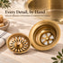 Handcrafted Round Solid Brass Sink – Moroccan Artisan Basin