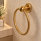 Handcrafted Moroccan Engraved Brass Towel Ring & Toilet Paper Holder Set