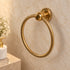Handcrafted Moroccan Engraved Brass Towel Ring & Toilet Paper Holder Set