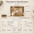 Handcrafted Solid Brass Undermount Sink – Aged Bronze Patina