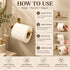 Handcrafted Solid Brass Wall-Mounted Toilet Paper Holder