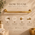 Handcrafted Solid Brass Wall-Mounted Towel Bar