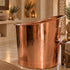 Handcrafted Solid Copper Cold Plunge Bathtub with Built-In Seat