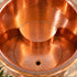 Handcrafted Solid Copper Cold Plunge Bathtub with Built-In Seat