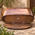 Handcrafted Vintage Freestanding Copper Bathtub with Smooth Finish