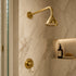 Handcrafted moroccan Brass Rain Shower Head with Wall-Mounted Arm
