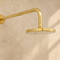 Handcrafted Round Brass Rain Shower Head – Unlacquered Vintage Finish