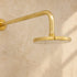 Handcrafted Round Brass Rain Shower Head – Unlacquered Vintage Finish