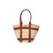 Handmade Moroccan Straw Tote Bag with Genuine Leather Craftsmanship Details