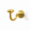 Handmade brass S hook with large cap for bathroom