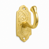 Handmade engraved brass wall hook for elegant home decor