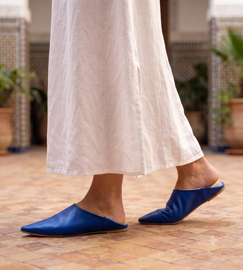 Step into authentic comfort with our Art of handmade leather slippers.