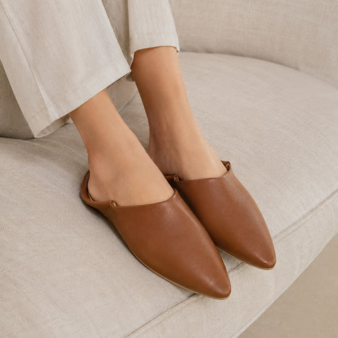 Step into authentic comfort with our Art of handmade leather slippers.